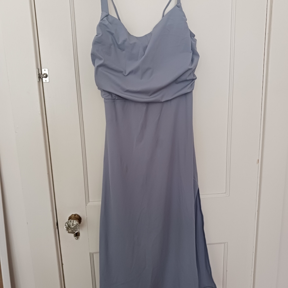Halara Ruched Split Backless Bodycon Midi Plus Size Dress Size 3x-22/24